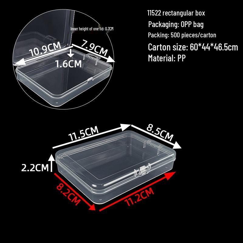 Cutie de depozitare și afișare pentru feronerie din plastic transparent