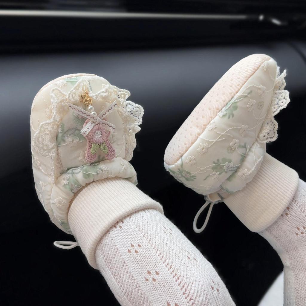 Baby Princess Anti-Slip Cotton Soft Sole Shoes for 3-12 Months