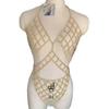 Jewelry Sun Claw Chain Mesh Crystal Chest Chain Women's Beach Diamond Bikini Chain Women Rompers Clothing Body Suits 7FCL