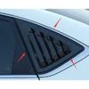 For Nissan Sentra Sedan 2013- Car Rear Louver Window Side Shutter Cover Trim Sticker Vent Scoop ABS Carbon Fiber Black Auto