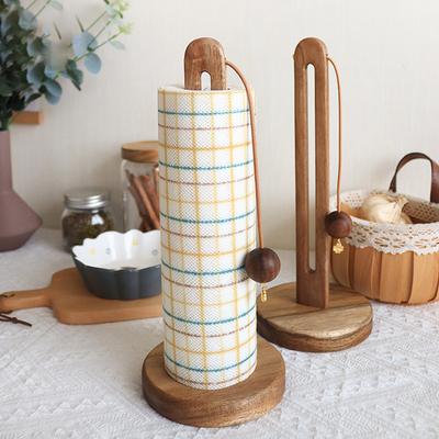Massivholz Papierhandtuchhalter Küche Lochfrei Rollenpapier Aufbewahrungsregal Faule Lappen Frischhaltefolienbeutel Aufbewahrungsregal Küchenzubehör