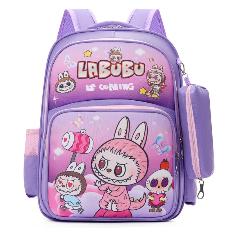New Children's Schoolbag Boys and Girls Cartoon Cute Student Backpack Grade 1234