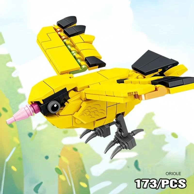 KNEW BUILT Night Heron Bird Kingdom Building Block Toys-Meet Kids' Cognitive NeedsFun PlaytimeEasy AssemblyIdeal Holiday Gift