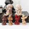 Silicone Candle Mold Aromatherapy Candle Mold 3D Angel Sculpture Plaster Epoxy Mold for DIY Soap Candle Making Supplies