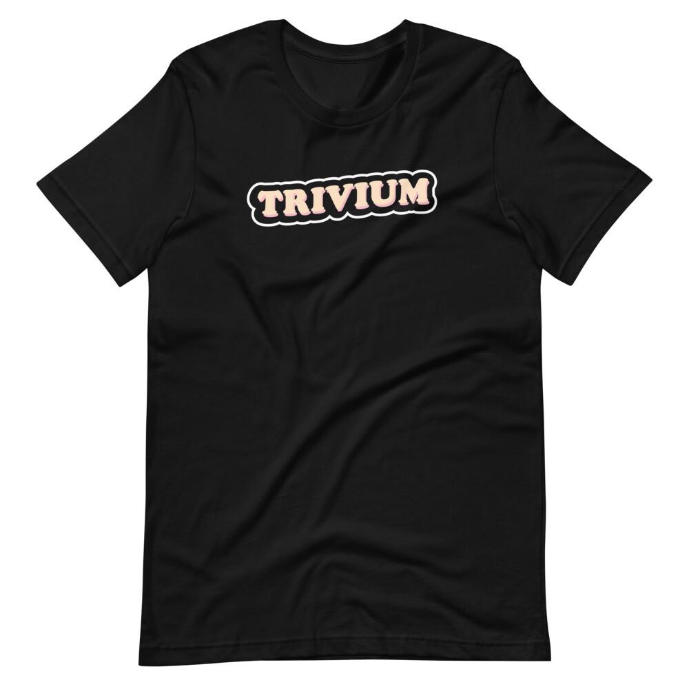 TRIVIUM Band Music Parody Font Tee Black Short-Sleeve Unisex T-Shirt Unisex T-Shirt S