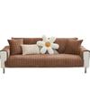 Inverno Semplice Moderno Tinta Unita Flanella Cuscino Divano Tessuto Cuscino Peluche Corto Fodera Divano Antiscivolo Cuscino Sedia