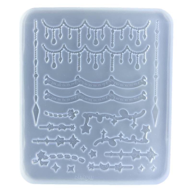 Moule en résine de Silicone, carte à jouer, petit nœud papillon, étoile, en forme de Tennis, artisanat de remplissage, vêtements 3D, bricolage, artisanat fait à la main