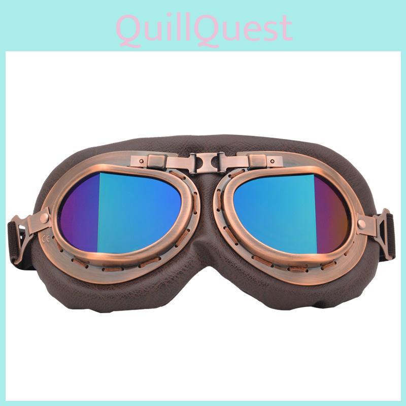 Harley Retro Copper Style Motorcycle Goggles With Adjustable Nose Pads For Outdoor Riding Enthusiasts