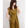 Demana Summer Minimalist V-Neck Sleeveless Top & Wide-Leg Pants Set