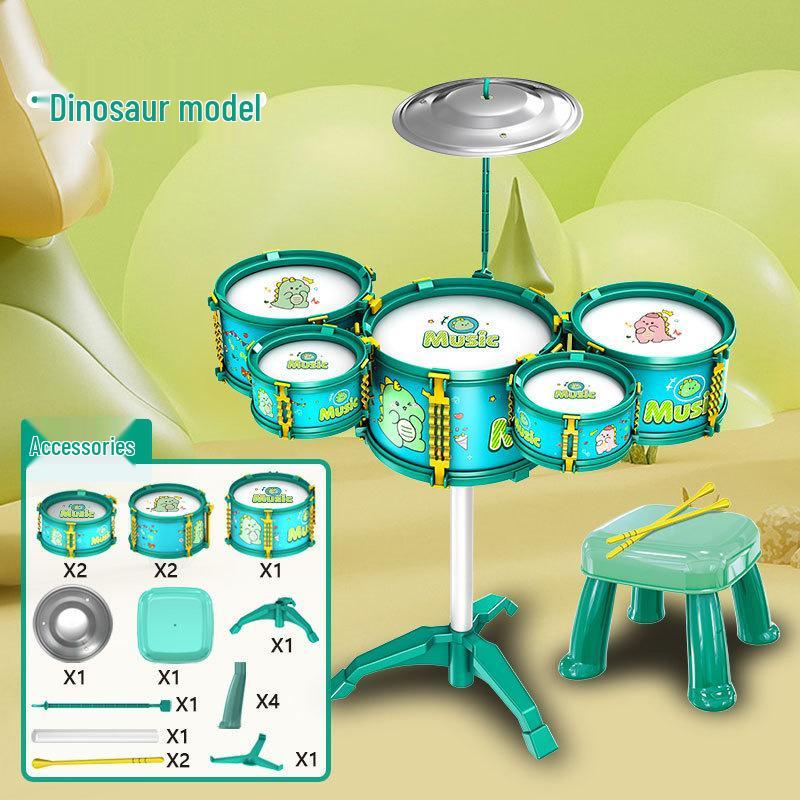 

Beginner Children s Jazz Drum Set Toy for Early Education and Music Enlightenment