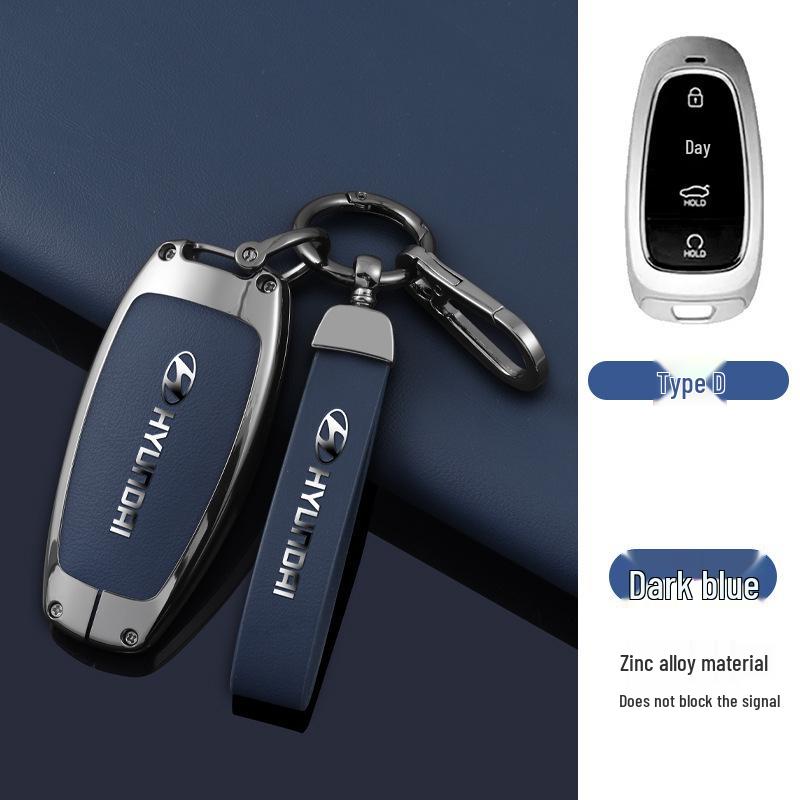 Key Cover Compatible with Beijing Hyundai Ix35, Elantra, Festa, Verna, Ix25, Santa Fe - Premium Men's Bag Case