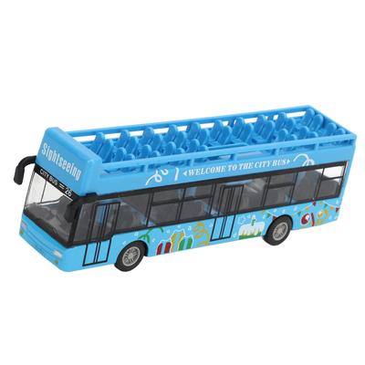 Bus Model Toy Alloy Pull Back Vehicle High Simulation City Bus Toy Model for Children Kids