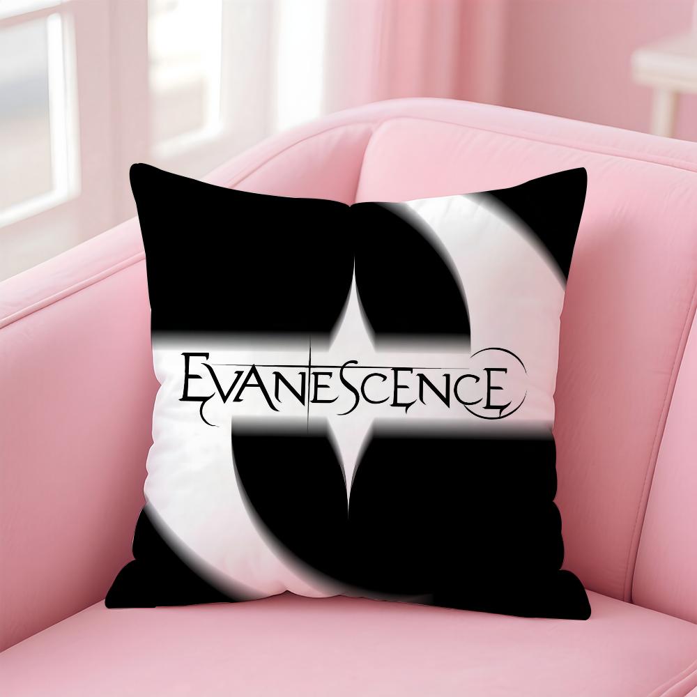 E-Evanescence A-Amy Lee Pillow Case Anti-Dustmite Pillowcase Invisible Zipper Silky Short Plush Sofa Cushion Cover