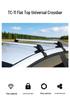 Lockable Aluminum Crossbars for Car Roof Racks and Luggage