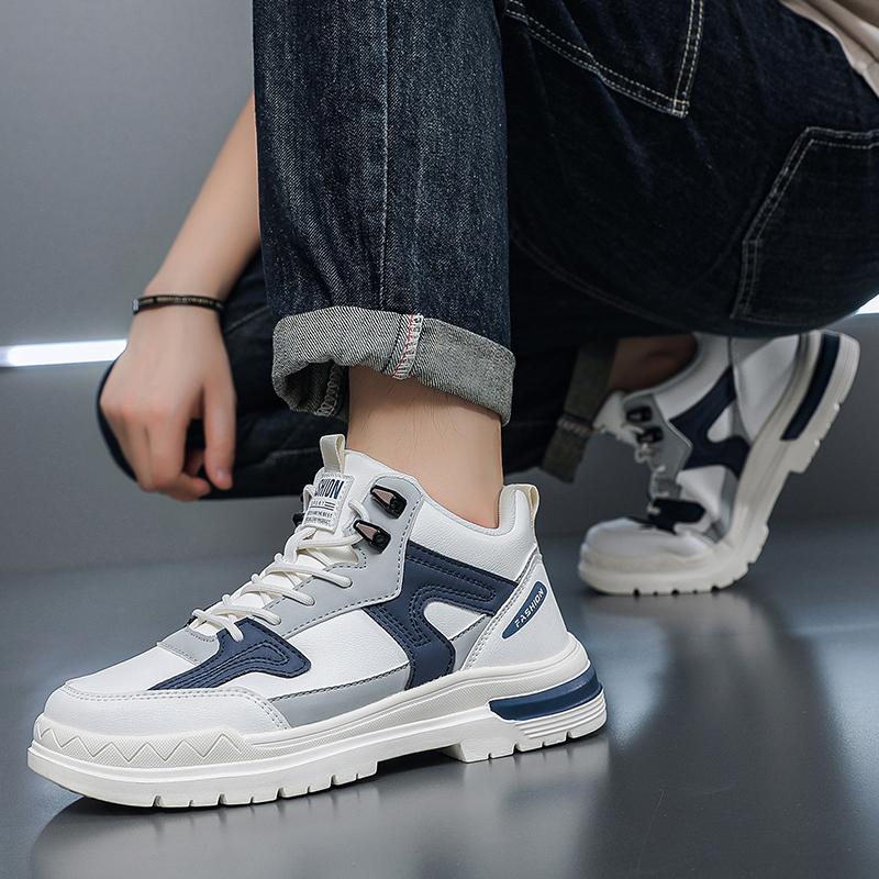 Men's fashion breathable four seasons casual sneakers light soft-sole outdoor speed running shoes students racing sports shoes