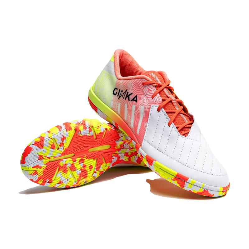 DECATHLON Kipsta Ginka 900 2022/2023 IC/IN Shock Absorption Anti-Slip Abrasion Resistant Football Boots Men's White Powder