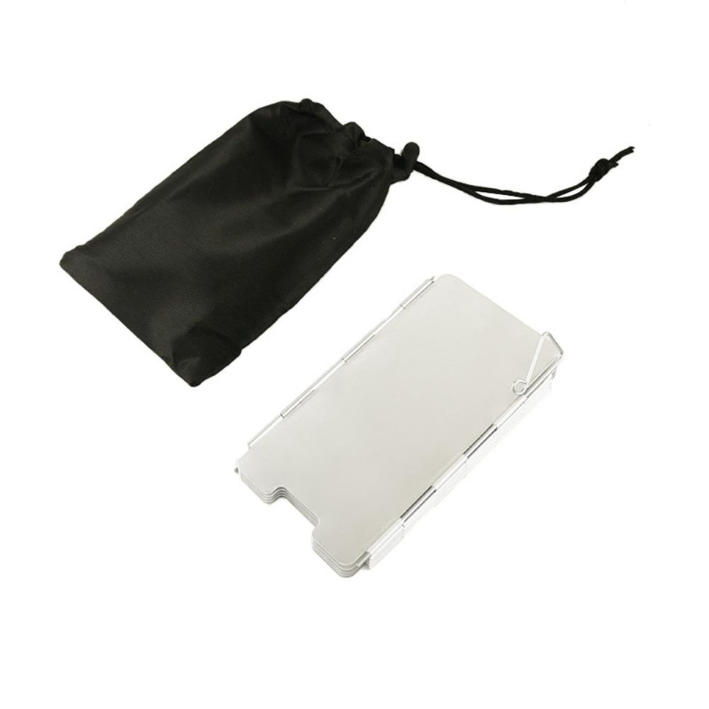 Foldable Camping Cooking Wind Shield Aluminum Camping Equipment Camp Stove Windshield  Travel