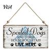 Hanging Wood Sign for Pets Pet House Wooden Door Sign, Rustic Farmhouse Dog Wall Plaque, Home Decor Vintage Decor, Housewarming Gift Lovers