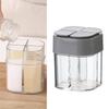 4 Compartment Seasoning Box Multifunctional Portable Dustproof Sealing Clear Spice Storage Container for Kitchen Supplies