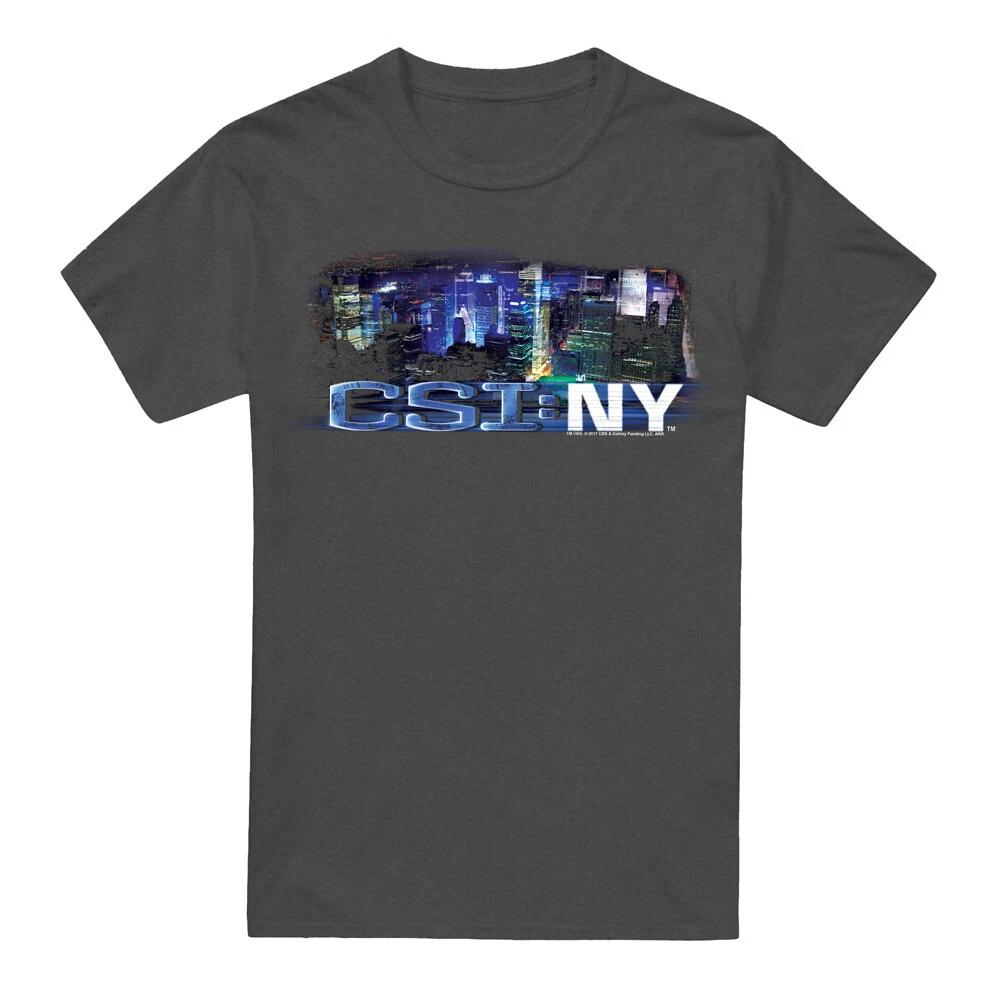 Csi Ny Never Rests 100% Cotton T-shirt Mens Tees Top S-2XL, Charcoal S