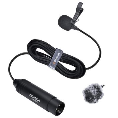 COMICA XLR Lavalier Mikrofon Omnidirektionales Mikrofon mit 48V Phantomspeisung für und Panasonic Zoom und Tascam und Videorekorder (1,8 Millionen) -
