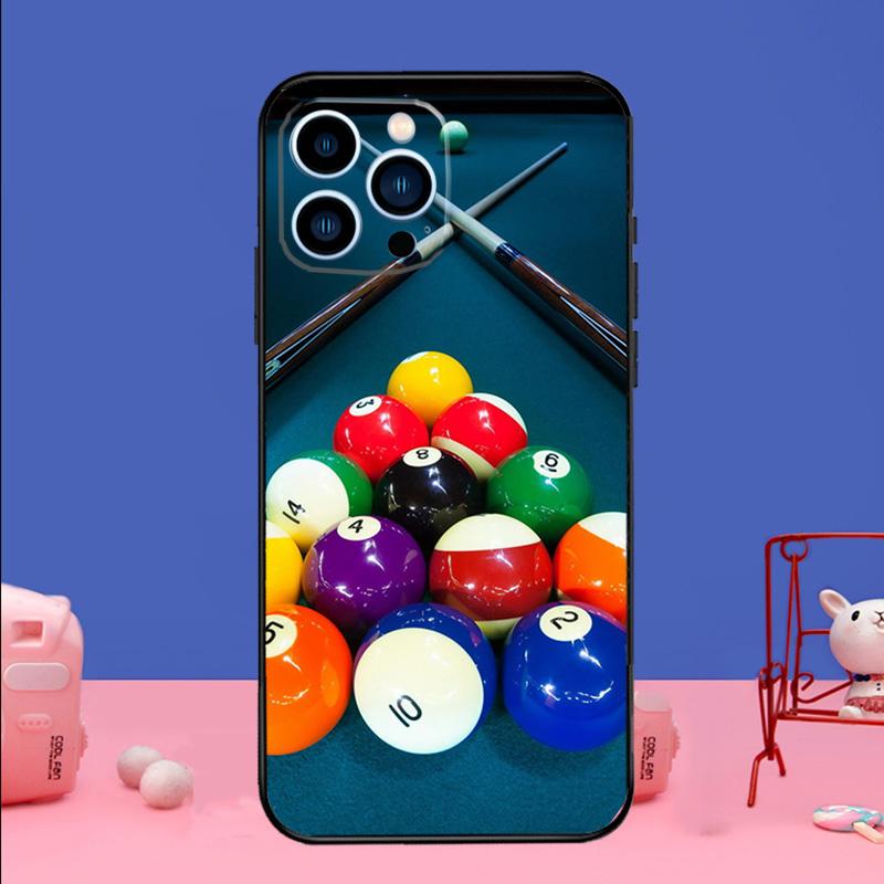 

Sports billiards Phone Case For iPhone 17 16 14 13 12 11 15 Pro Max mini 15 16 Plus 16e 17 Air Bumper Cover iPhone 14Pro MAX