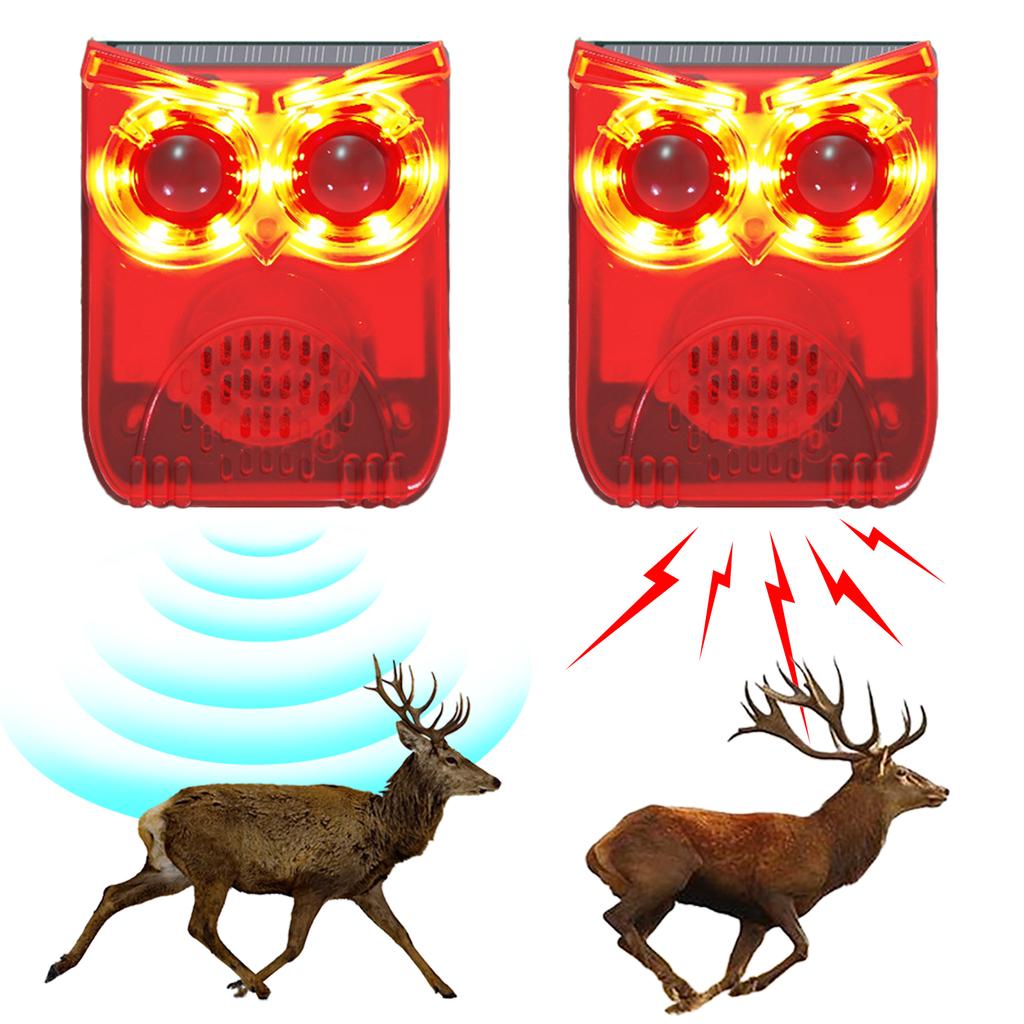 New Motion Alarm Solar Sensor Home Security Alarm Animal Repeller Loud Noise Maker Deter Raccoons Deer Skunks Bears And Coyotes