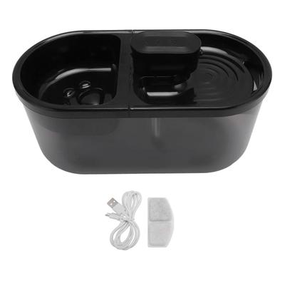 Cat Water Fountain and Food Bowl 4.5L High Capacity Built In Filter Automatic Pet Drinking Fountain