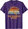 Am Supraviețuit Lingurii de Lemn Tricou Unisex Culori Vintage Retro
