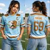 American TV Series Shoresy Shore No.69 Blueberry Bulldogs Hockey Jersey Quick Drying Sportswear Summer Men Women T-Shirt