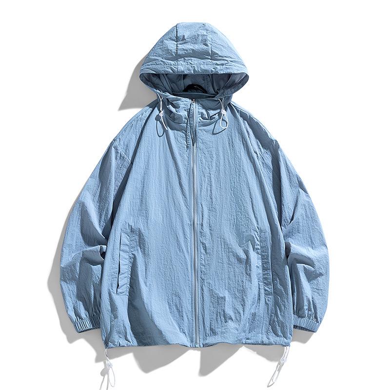 Men's Ice Silk Quick-Dry Sun Protection Jacket - Lightweight Outdoor Sports and Couple's Outfit Option.