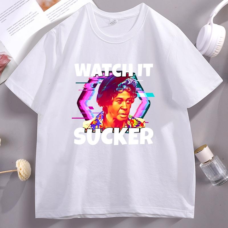 

Watch It Sucka T Shirt Round Neck Cotton Short Sleeve Women Unisex Tshirt Streetwear Casual Printed Male Tees Clothes Tops 4XL