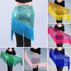Fashion Tassel Belly Dance Hip Scarf Bohemian Sequins Waist Chain Crochet Dancer Skirt Dance