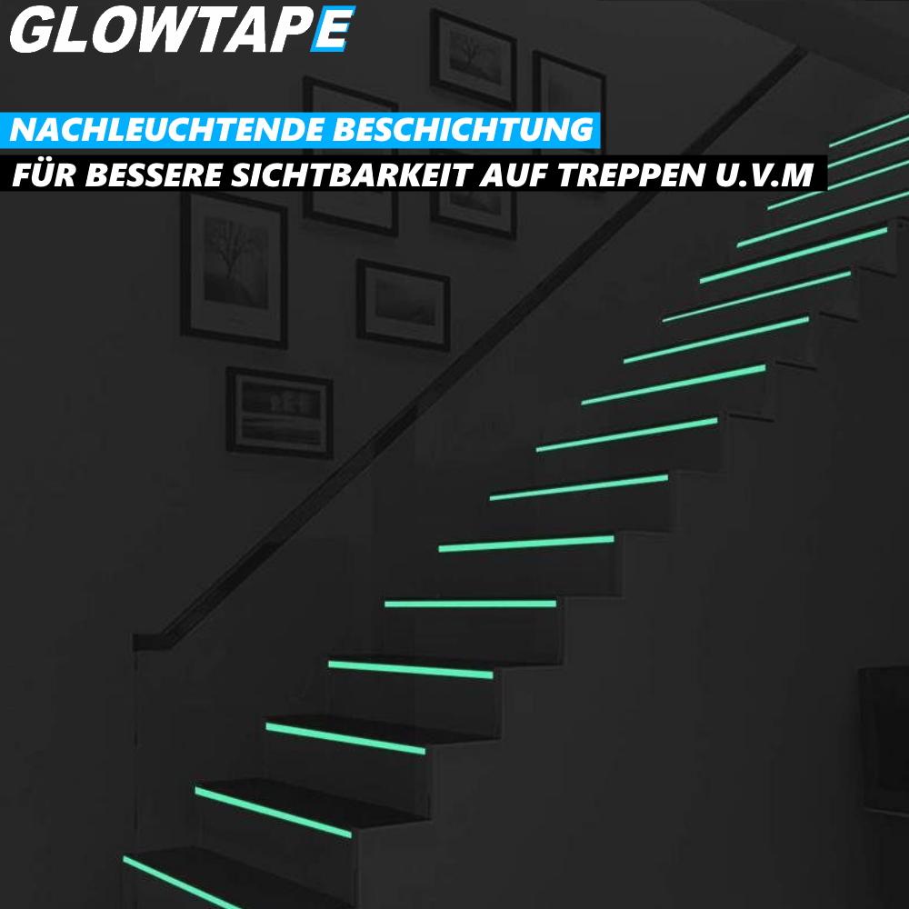 GLOWTAPE Adhesive Tape, Glow-in-the-dark Neon Fluorescent Light Tape [2 Pieces]