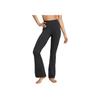 Adidas Solid Color High Waist Flared Slim Fit Casual Pants Women Bottoms Black JW7588