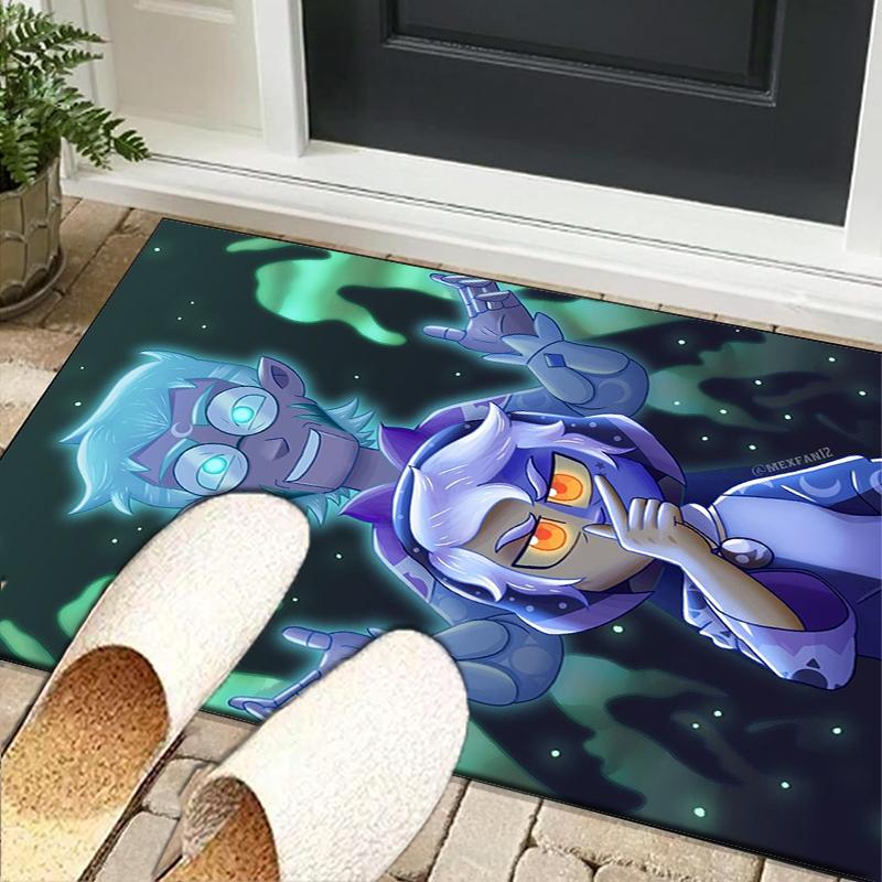 

Owl Adventure In Colorful Land Office Rug Chair Mat, Game Carpet, Suitable for Front Door, Bedroom, Living Room, Desk, Holiday Gift 40cmx60cm