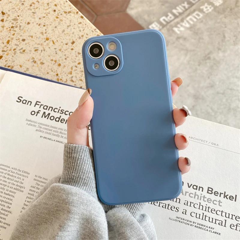 Square Liquid Silicone Soft Phone Case For Xiaomi Poco X7 X6 X5 X4 X3 F3 F4 F5 F6 M3 M4 M5s M6 M7 Pro 4G Shockproof Candy Cover