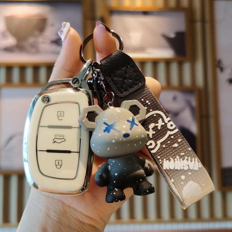 Modern Key Bag Compatible with Mingtu ix35, ix25, Langdong, Lingdong, Tucson, Sonata 9, Rena - Car Cover Buckle