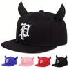 Cappelli Hip-Hop Unisex con Ricamo di Lettere Personalizzate in Corno di Bue, Cappellini da Baseball Casual Regolabili per Esterno, Cappello Parasole, Cappello Sportivo da Golf