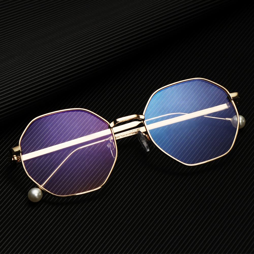 1 PC Retro Metal Anti-Blue Light Glasses Women Men Vintage Ultralight Round Frame Eye Protection Ultra Light Eyeglasses