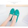 Women's Flat Single Shoes Four Seasons Large Size Bean Shoes Frosted Breathable Shallow Flat Heel Versatile Non-slip Women's Shoes Trend