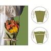 Borsa a Tote Riutilizzabile in Tela di Cotone con Motivo Floreale, Chiusura con Laccio, Manici Lunghi, Perfetta per Fioraio, Regali, Giardinaggio, Matrimonio