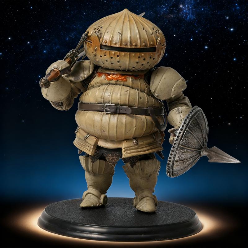Dark Souls Figure Siegmeyer Black Knight Faraam Artorias Bonfire Led Light Model Toy Birthday Gifts PVC Kid Friendly Entertaining Fun Play Safe