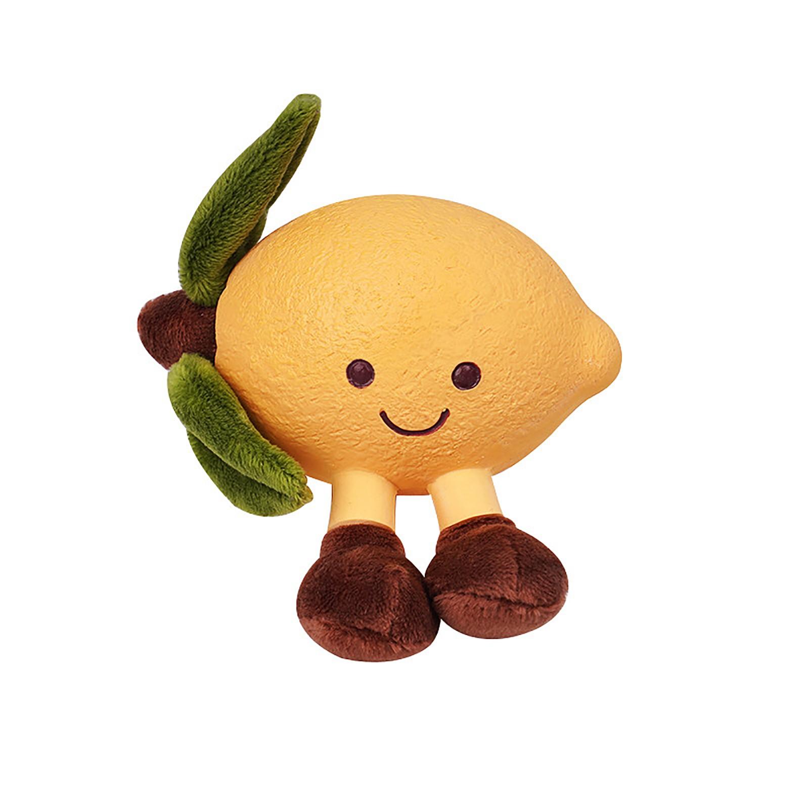 

Latex Plush Fruit Series Dog Chew Toy Interactive Pet Toy One Size жовтий