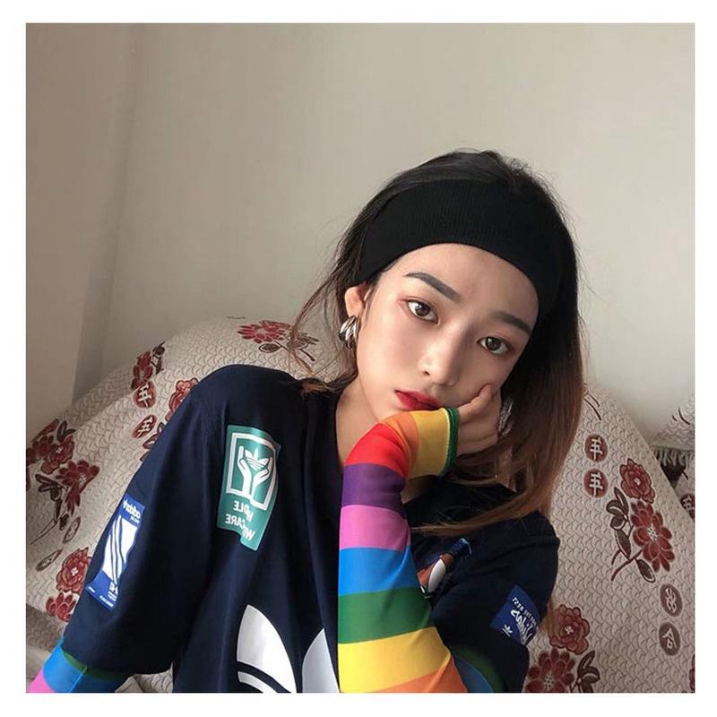 Femmes large bandeau élastique pli bandeau de cheveux sport Yoga Turban bandeau chapeaux