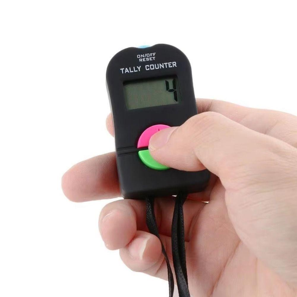 0-9999 Range Digital Counter LCD Display Add Subtract Counter Hand Tally Clicker Supermarket Use