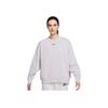 Sports Lifestyle Series Pullover Round Neck Warm Long Sleeve Sweatshirt Women Sweatshirt Purple DD5633-511