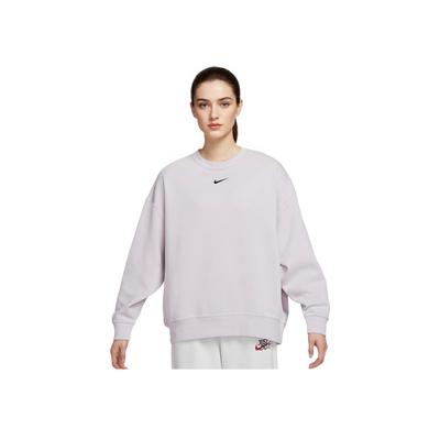 Seria Lifestyle Sportowy Pulower Okrągły Dekolt Ciepła Bluza z Długim Rękawem Damska bluza Fioletowa DD5633-511
