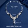 1PC Women's Fashion Water Drop Pendant Necklace Zircon Light Luxury Style Suitable for Date, Party, Festival Gift-2167