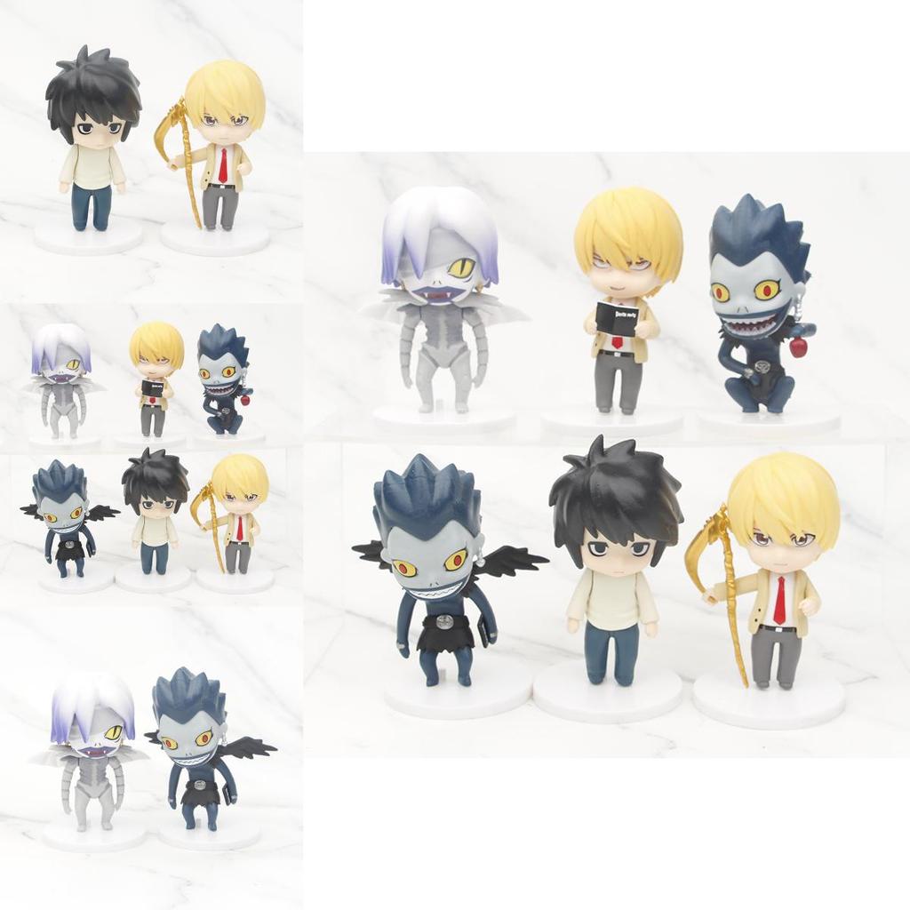 Death Note Zestaw Figurek Akcji Szczegółowe Modele PCV z L Light Ryuk Rem Kolekcjonerskie Figurki